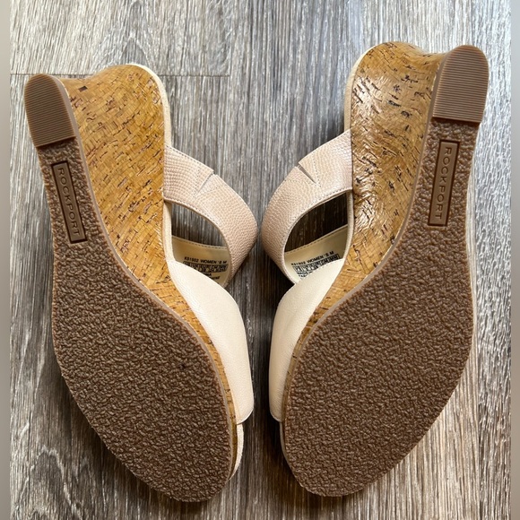 Rockport Emily 3" Wedge Slide Sand, sz:7.5 - Picture 8 of 8